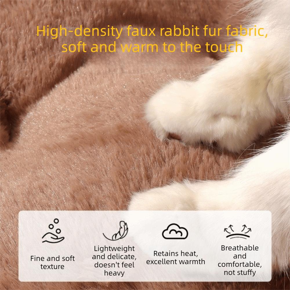 Cartoon Bear Shape Pet Mat Anti-slip Soft Dog Sleeping Pads Thickened Comfortable Pet Sleeping Nest Autumn Winter