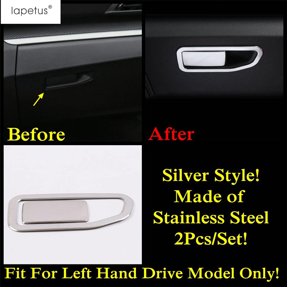 Stainless Steel Accessories For Peugeot 3008 5008 GT 2017 - Main Driving Glove Box / Head Light / Water Cup / Air Cover Trim