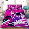 B-Blue Anime L-Lock Duvet Cover Pillowcase Bedding Set Bed Aldult Student 2/3PCS Home Decor Single Twin Full Queen King Size