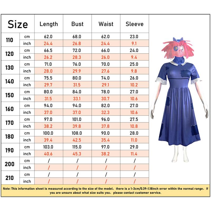 Anime Pomni Ragatha Cosplay Costumes The Amazing Digital Circus Cosplay Dress Hat Mask Ragatha Pomni Sutis Halloween Cos Women