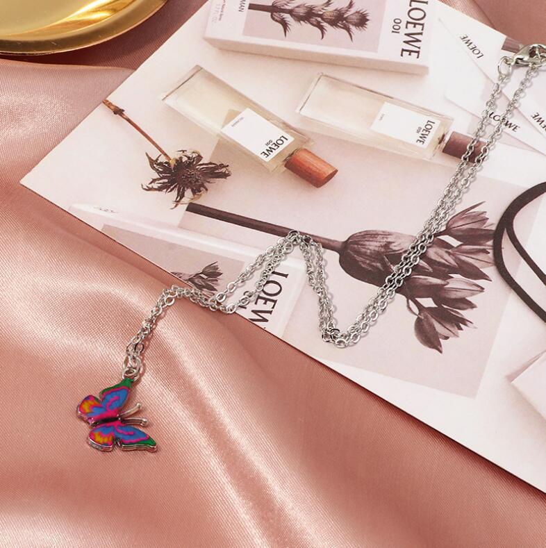 European & American Butterfly Chain Necklace - Trendy Fashion Jewelry