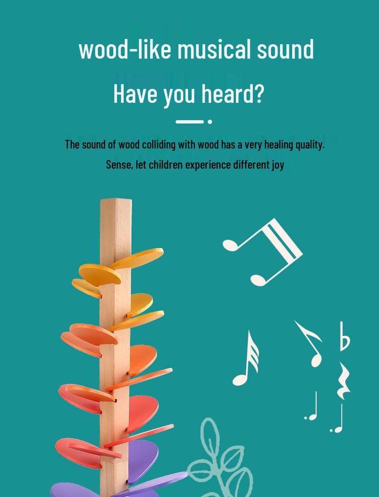 Kids' Colorful Rainbow Music Tree: Fun Assembly Game for Color Recognition and Early Education
