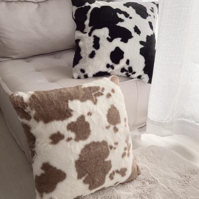 Cow Pattern Sofa Pillow Cushion Living Room Pillow Bedside Backrest Waist Pillow Pillowcase Home Soft Decoration