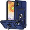 For Samsung Galaxy A04 Case Samsung Galaxy A04 A14 A24 A34 A54 5G Slide Camera Len Phone Cover Shockproof Stand PC Silicon Cover