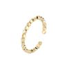 A Few Rings Women's Handmade Design Geometric Cutting Surface Rhombus Small Square Open Index Finger Ring