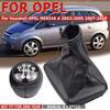 5 Speed Car Manual Gear Shift Knob Lever Stick Handle Gaiter Leather Boot Cover Case For Vauxhall Opel MERIVA A 2003-2010