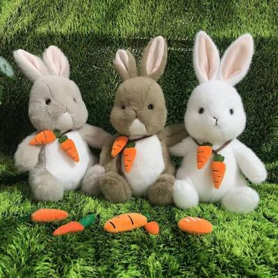 Carrot Rabbit Doll Little White Rabbit Plush Toy Doll Rabbit Children's Gift