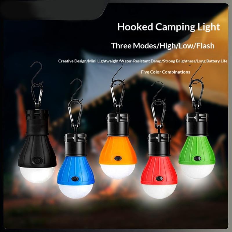Rechargeable LED Camping Lantern Tent Lamp Outdoor Emergency Portable Hanging Light for Hiking Camping Survival
