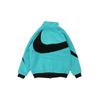 Nike Reversible Sherpa Fleece Jacket With Large Swoosh - Limited Edition Men Jackets Blue BQ6546-301