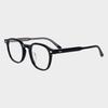 NN044 Acetate Full Frame Horn-Rimmed Glasses C1 Black