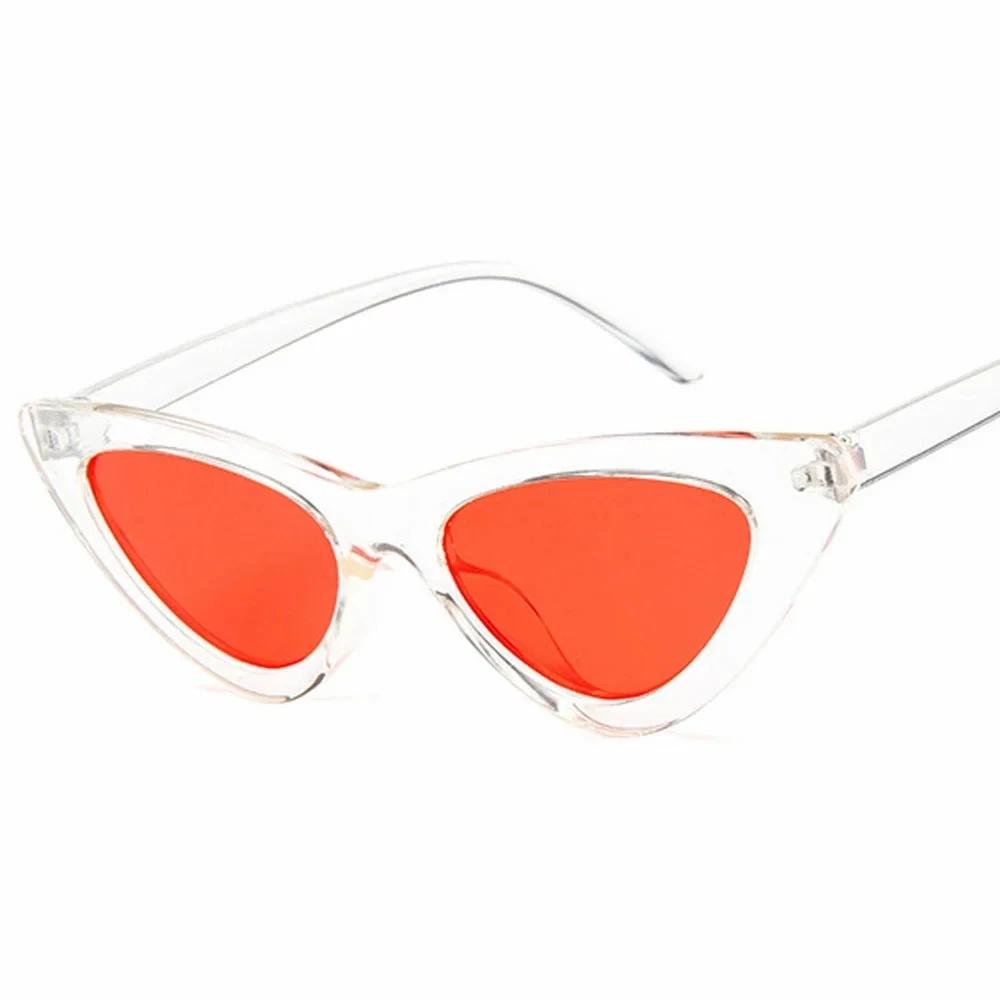 Vintage Cateye Sunglasses Women Retro Small Cat Eye Sun Glasses Designer Colorful Eyewear For Female Oculos De Sol