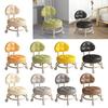 Low Round Rolling Stool PU Leather 360° Rotating Pulley Stool Roller Seat Short Stool for Home Library Office Garage Salon