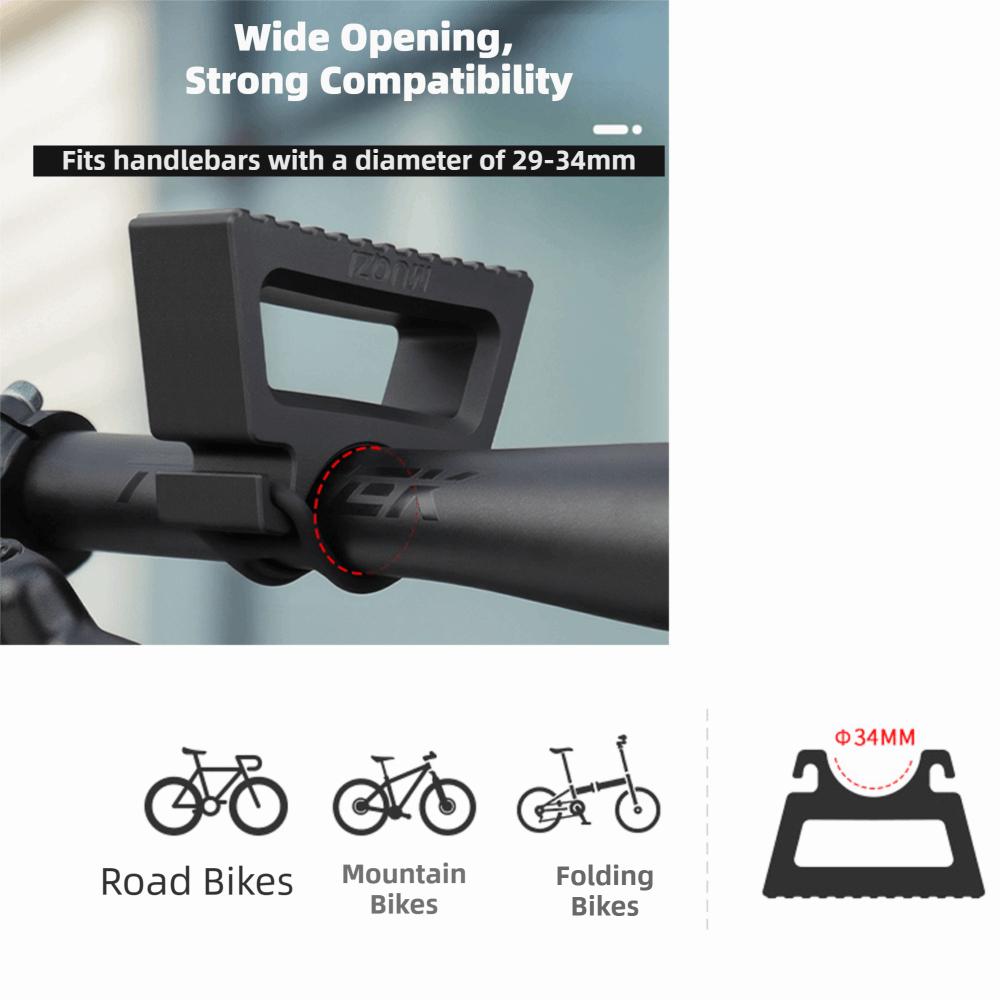 1 Pair Black Bike Handlebar Stand for 29 to 34 mm  Diameter  Handlebars