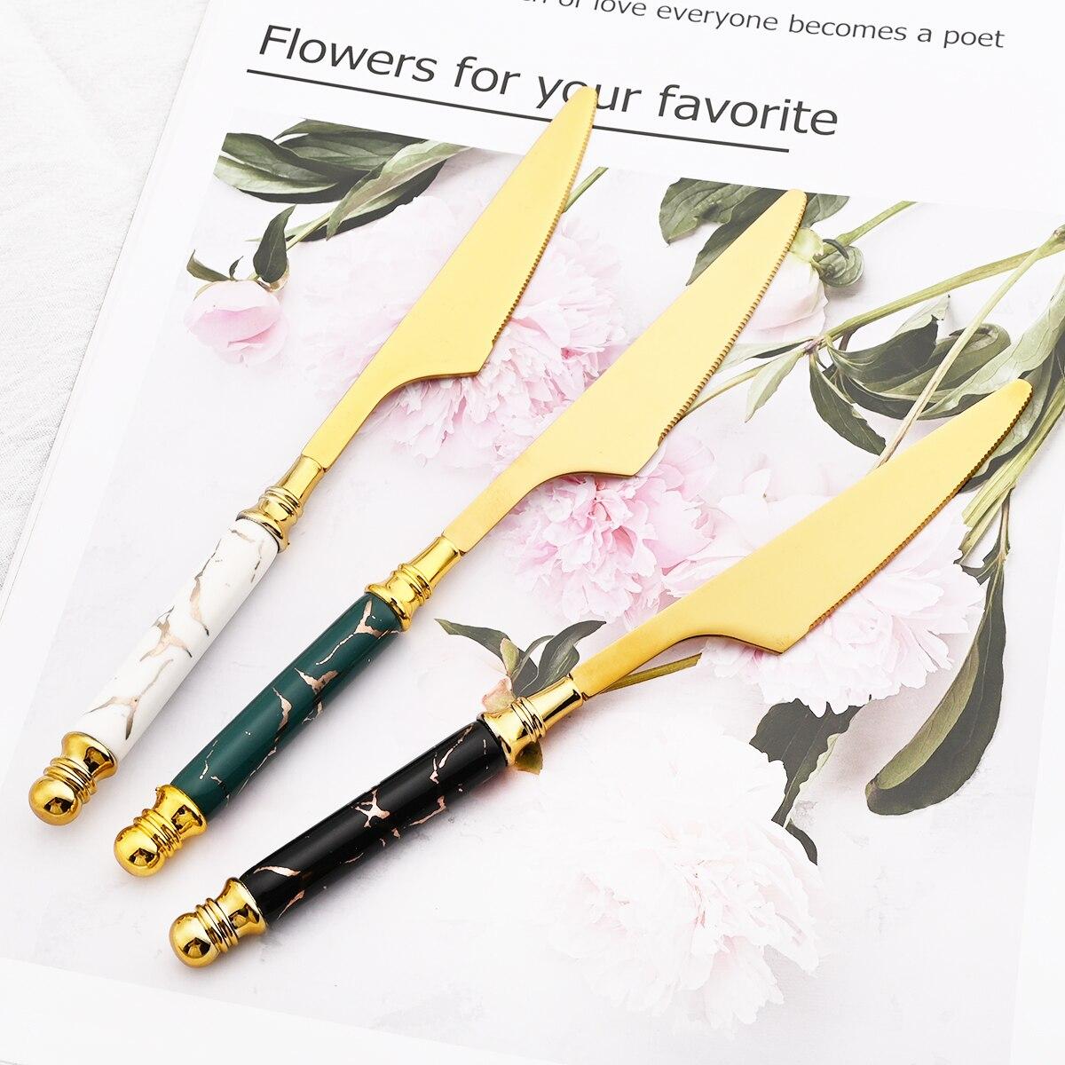 Набор обеденных ножей из нержавеющей стали — фото 4