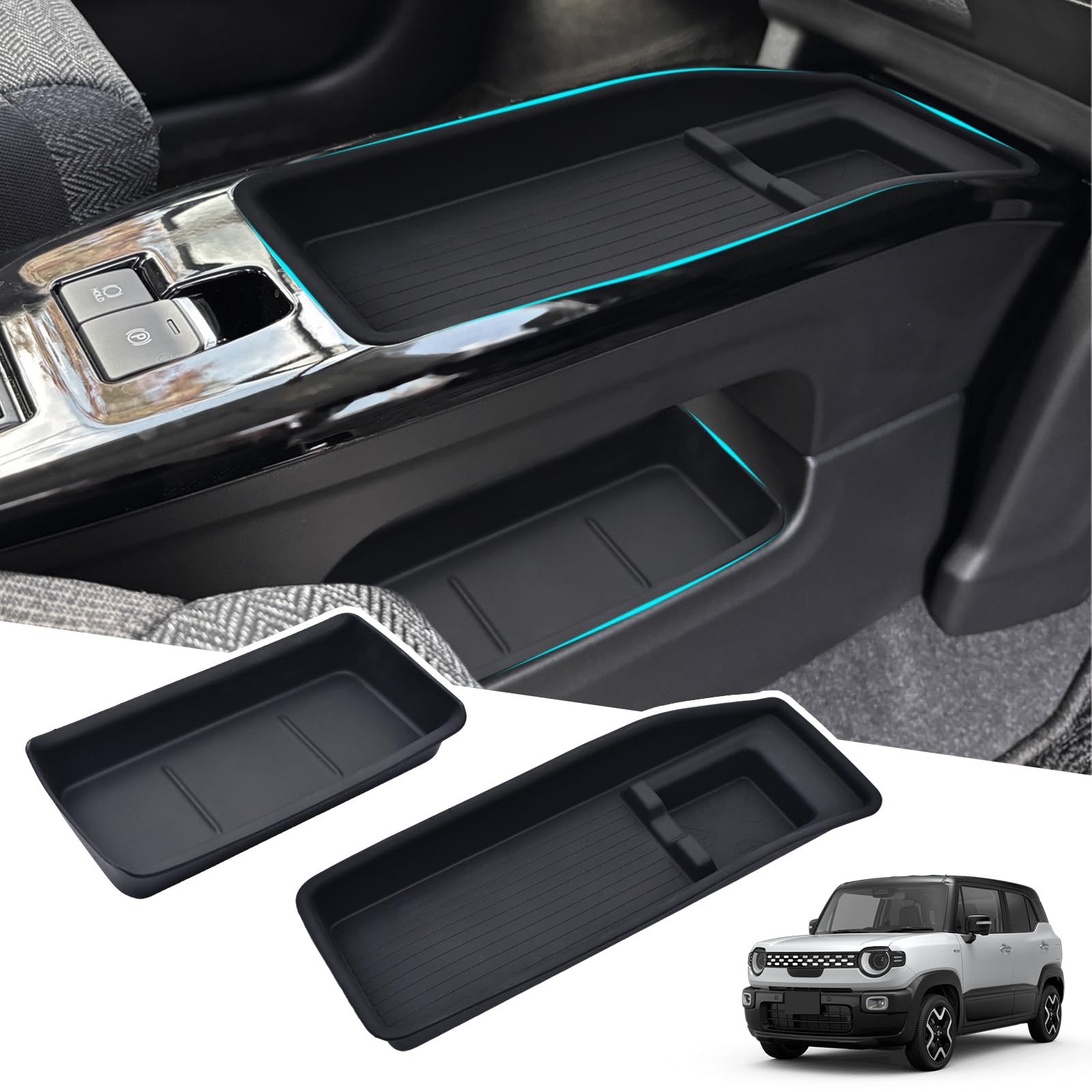 Suzuki New XBEE Crossbee MN71S Series Late Model 2025 Center Console Mat Dashboard Storage Mat Set Soft Waterproof Silicone Material Design Interior