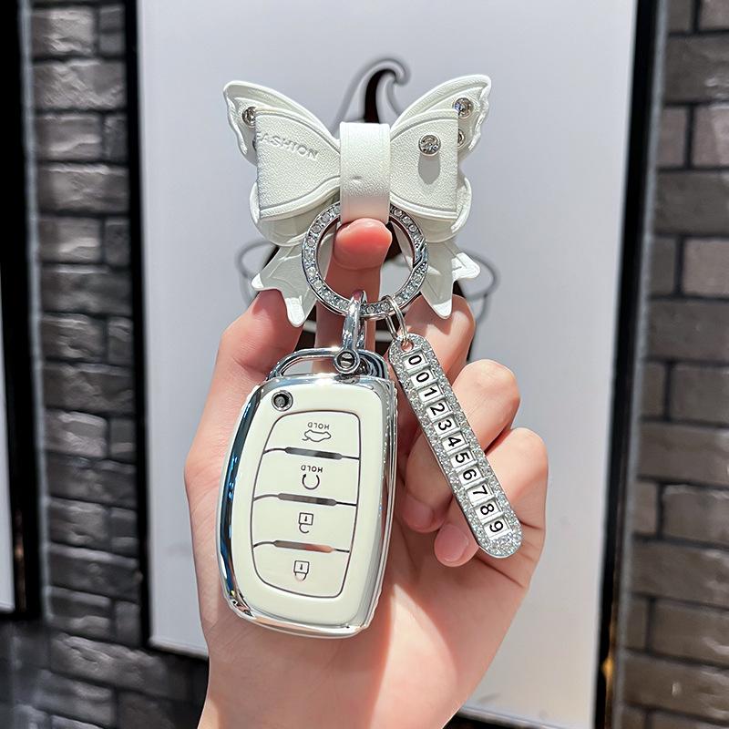 Car Remote Key Case Cover Protect Shell Fob For Hyundai Creta Ix35 Ix45 I10 I30 I40 Tucson Santa Fe Rena Sonata Elantra Azera