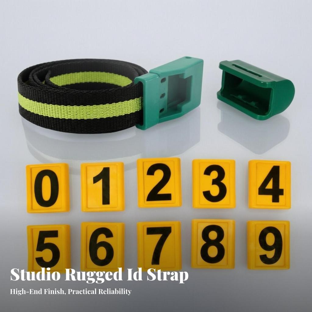 Cow Neck Strap with Identification Plates Woven Nylon for Farmers