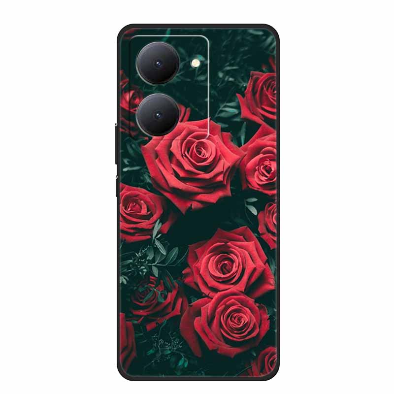 For VIVO Y36 Y78m Y27 5G Case Animals Soft Silicone Back Cover Phone Cases for VIVO Y27 5G VIVOY36 5G 6.64" Cool Wolf Cat Fundas