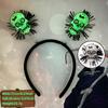 Headdress Halloween Headband Halloween Decoration Luminous Hair Bands Creative Bat Hair Hoop  Party