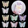 6pcs Double Layer Pearl Mesh Lace Butterfly Patches For Clothes Sewing Supplies DIY Hair Clip Accessories Butterfly Appliques