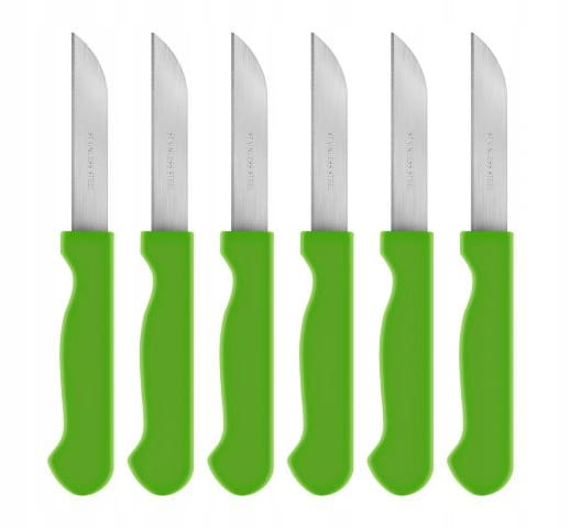 Set of 6 kitchen knives for vegetables