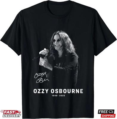 Ozzy Osbourne Thank You for The Memories Signature T-Shirt Legend Hard Rock Tee Unisex T-Shirt