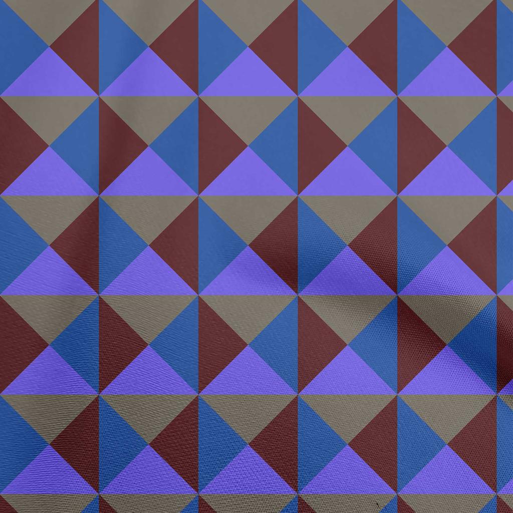 oneOone Georgette Viskose Dunkelmagenta Stoff Geometrisch Nähstoff Meterware Bedruckt DIY Kleidung Nähzubehör 42 Zoll