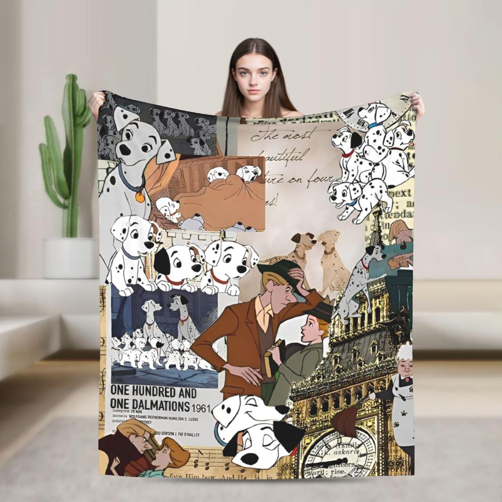 101 Dalmatians Pongo Perdita Coperta Rolly Cani Coperte Plaid in Pile Decorazione Divano Casa Trapunta Leggera Multifunzione