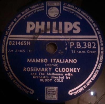 LP Record ROSEMARY CLOONEY  THE MELLOMEN  Mambo Italiano  Well Be Together A PB382 PHILIPS 1954 Japan Pop Used