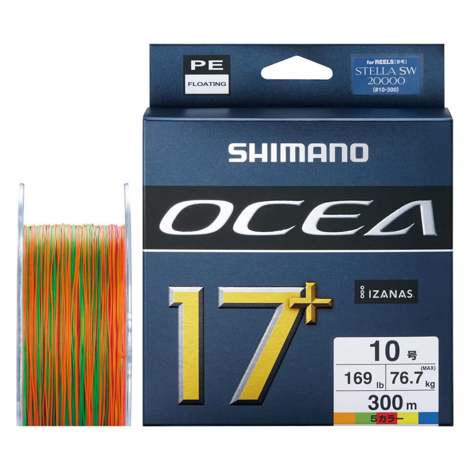 

SHIMANO PE Line Osea PE 300 м 10 5 цветов 17+ LD-A71Y Нет. (169 фунтов)