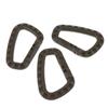 Small 3 Pcs Carabiner Clip with Spring-Loaded Gate for Hiking and Outdoors