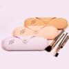 Travel Makeup Brush Holder,Silicone Trendy Portable Cosmetic Face Brushes Holder,Soft and Sleek-Makeup Tools Organizer