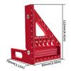 3D Mitre Square Multifunctional 22.5-90 Angle Measure Aluminium Alloy High Precision Layout Measuring Tool Scribing Tool