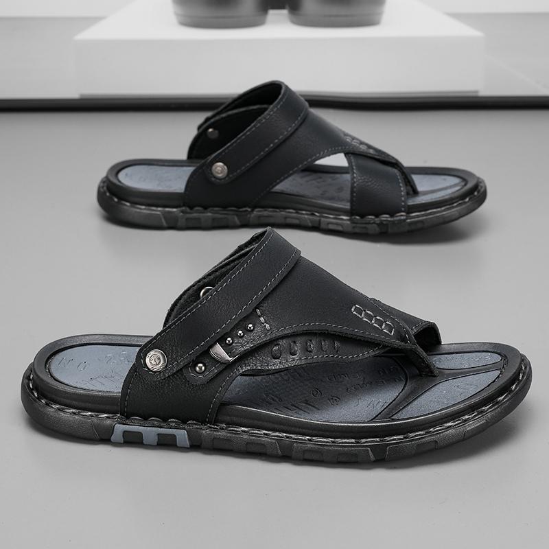 Fashion CYYTL Flip Flops Mens Slippers Casual Summer Shoes Beach Sandals Outdoor Slides Walking Comfort Designer Fashion Luxury Leather