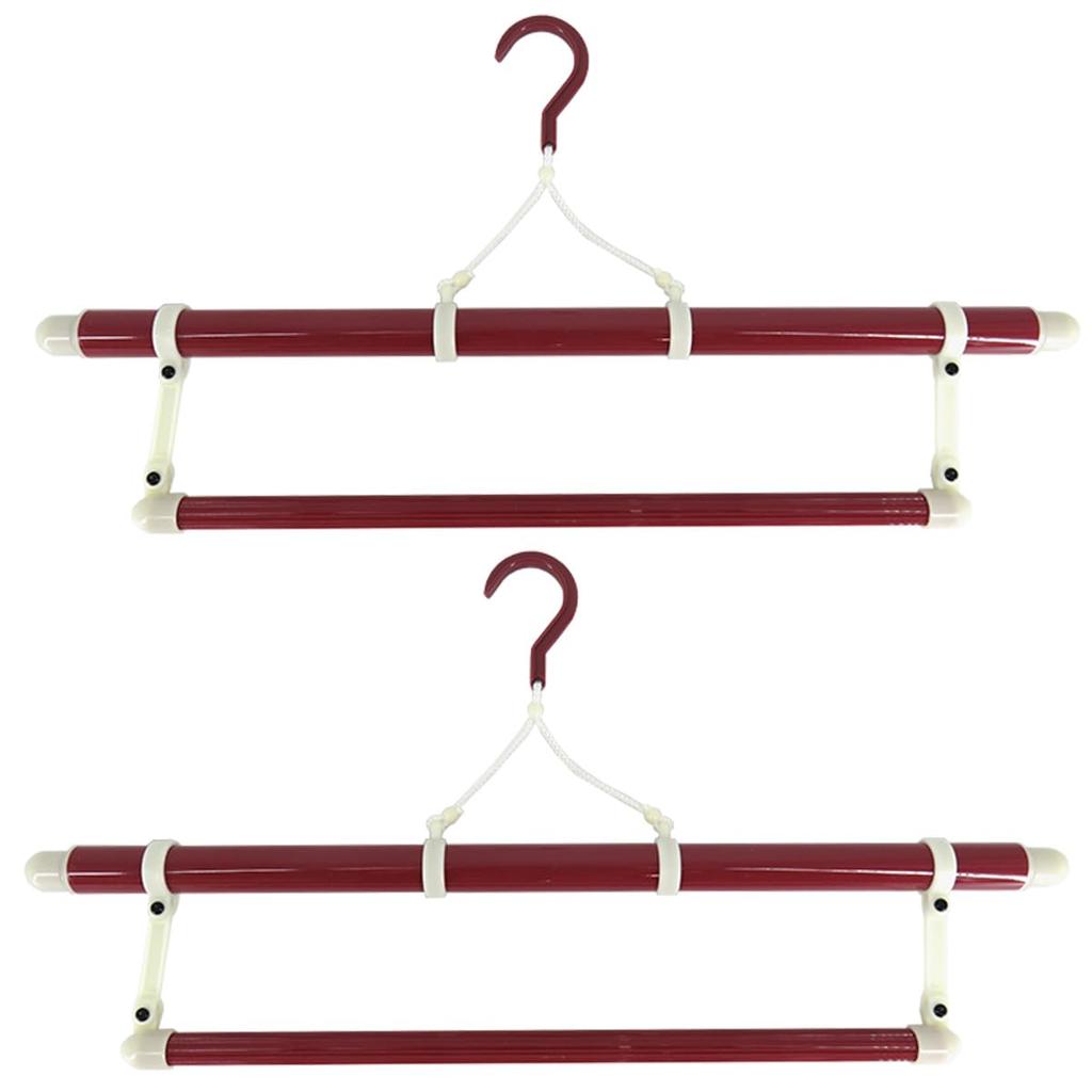Set of 2 Kimono Hangers (Long and Regular) - Premium Kimono, Judo, Kendo, Folding, Extendable, with Obi Hanger, Made in Japan (Standard)