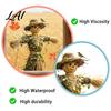 Farmhouse Fall Window Decorations Scarecrow Stickers with Realistic Maple Leaf Pastoral Decals Waterproof Harvest Seasonal Wall PVC Static