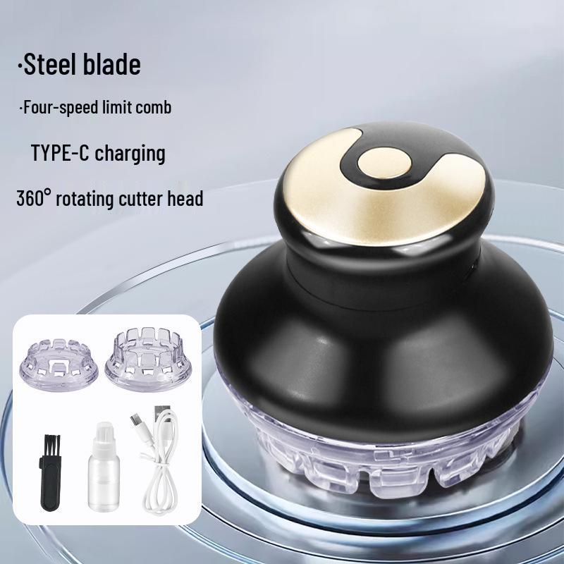 Fully Automatic Flying Saucer Electric Hair Trimmer for Men s Self-Shaving and Bald Head Haircut
