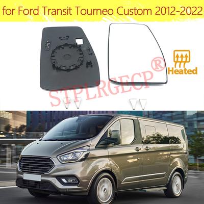 Vidro de Espelho Retrovisor Lateral Ala de Porta Lado Esquerdo Direito para Carro Automático Aquecido Substituição para Ford Transit Tourneo 2012-