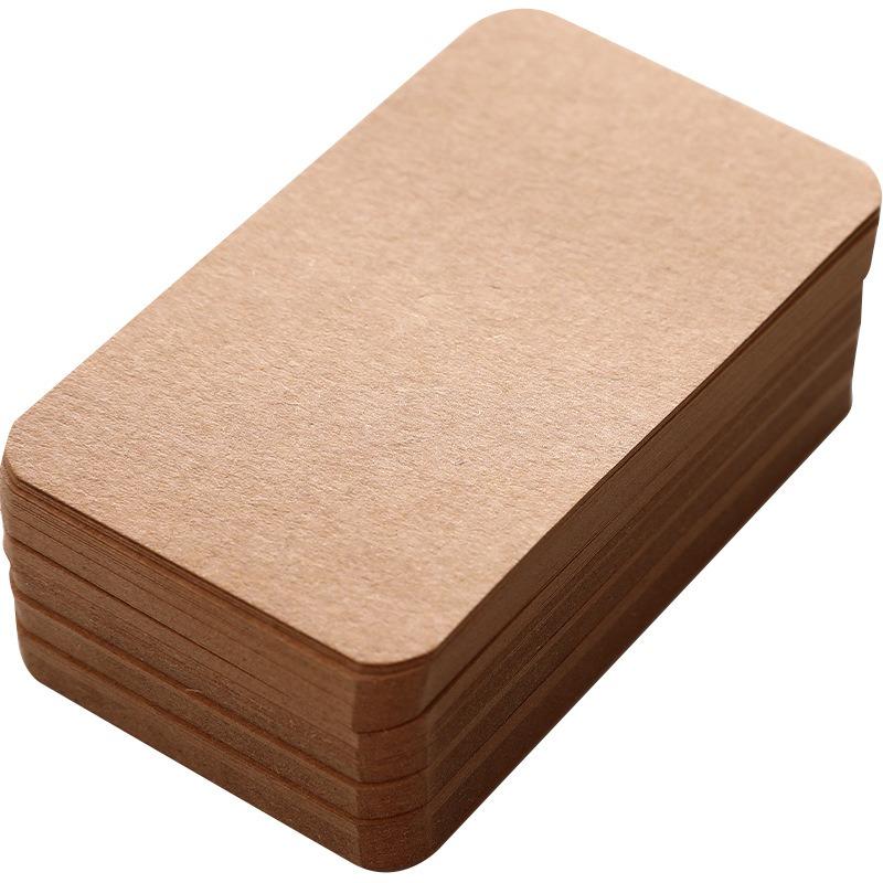 DIY Creative Blank Cards Kraft Paper Graffiti Postcards Small Message Bookmarks Notes Word Cards
