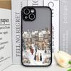 Ins Cartoon Christmas Style Phone Case for Samsung Galaxy A36 A56 A55 A54 A53 A52 A16 A15 A14 A07 A06 5G Streetscape Art Covers
