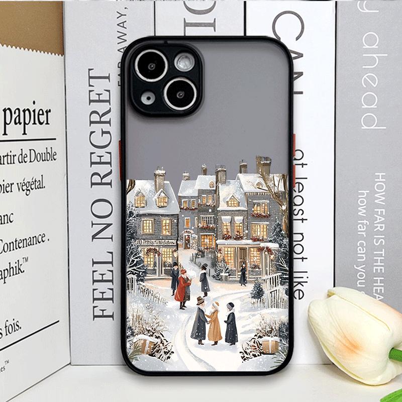 Ins Cartoon Christmas Style Phone Case for Samsung Galaxy A36 A56 A55 A54 A53 A52 A16 A15 A14 A07 A06 5G Streetscape Art Covers
