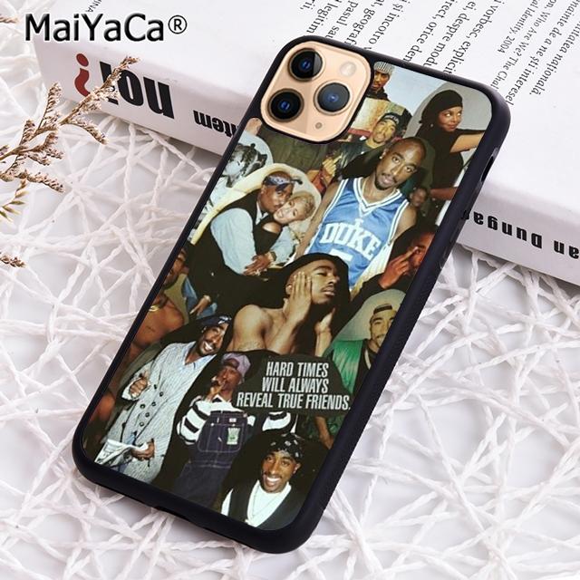 

MaiYaCa Rap Rapper 2pac Tupac Shakur Phone Case For iPhone 17 Air 13 14 16 16e 15 pro max plus 11 12 shell coque iPhone 17