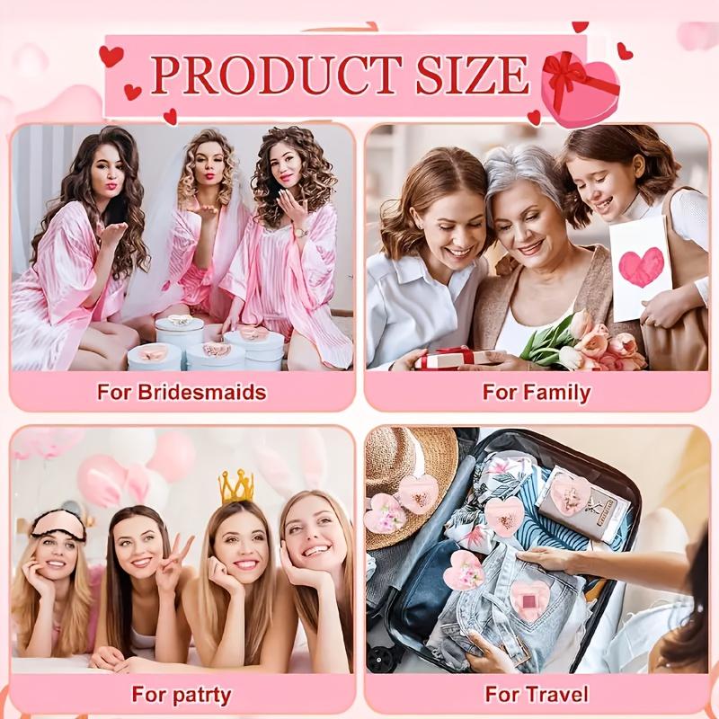 100Pcs Pink Heart-Shaped Pouches for Storing Necklaces, Earrings, And Bracelets Ideal for Weddings, Birthdays, And Valentine'S Day Presents.