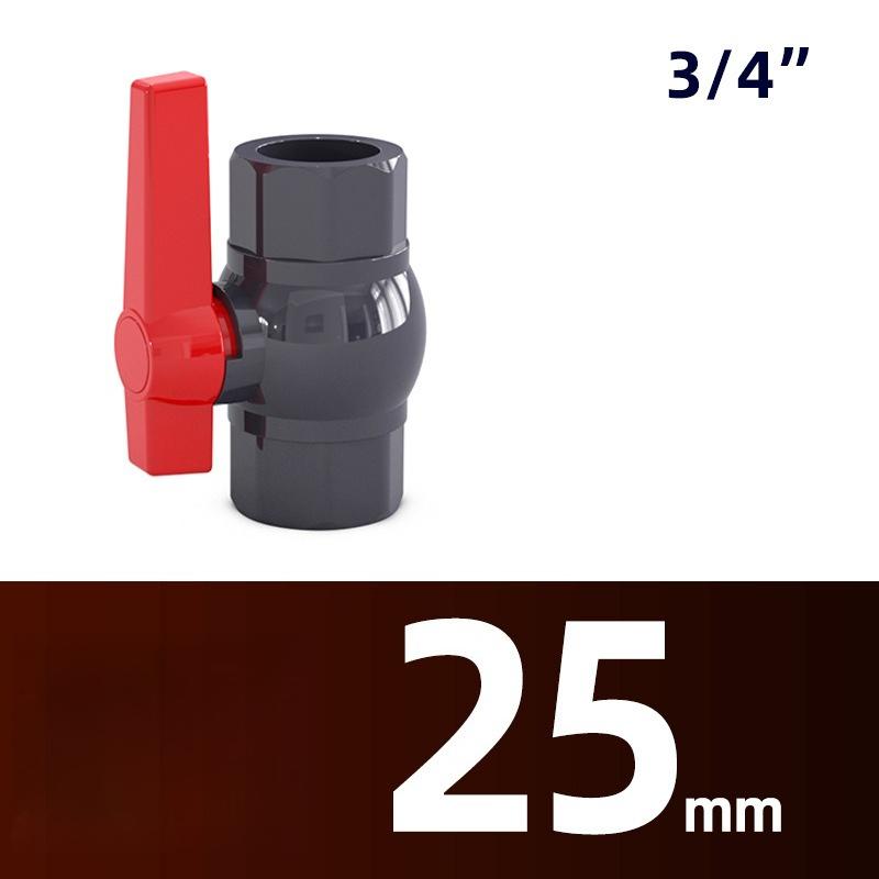 Factory PVC Water Supply Ball Valve, Chemical-grade Switch, Socket Plastic Valve, Outlet Control Valve, 1/2'' to 20mm 25mm 32mm
