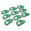 10 PCS Golf Club Head Covers Four Leaf Clover Pattern PU Waterproof Delicate Golf Iron Covers Set