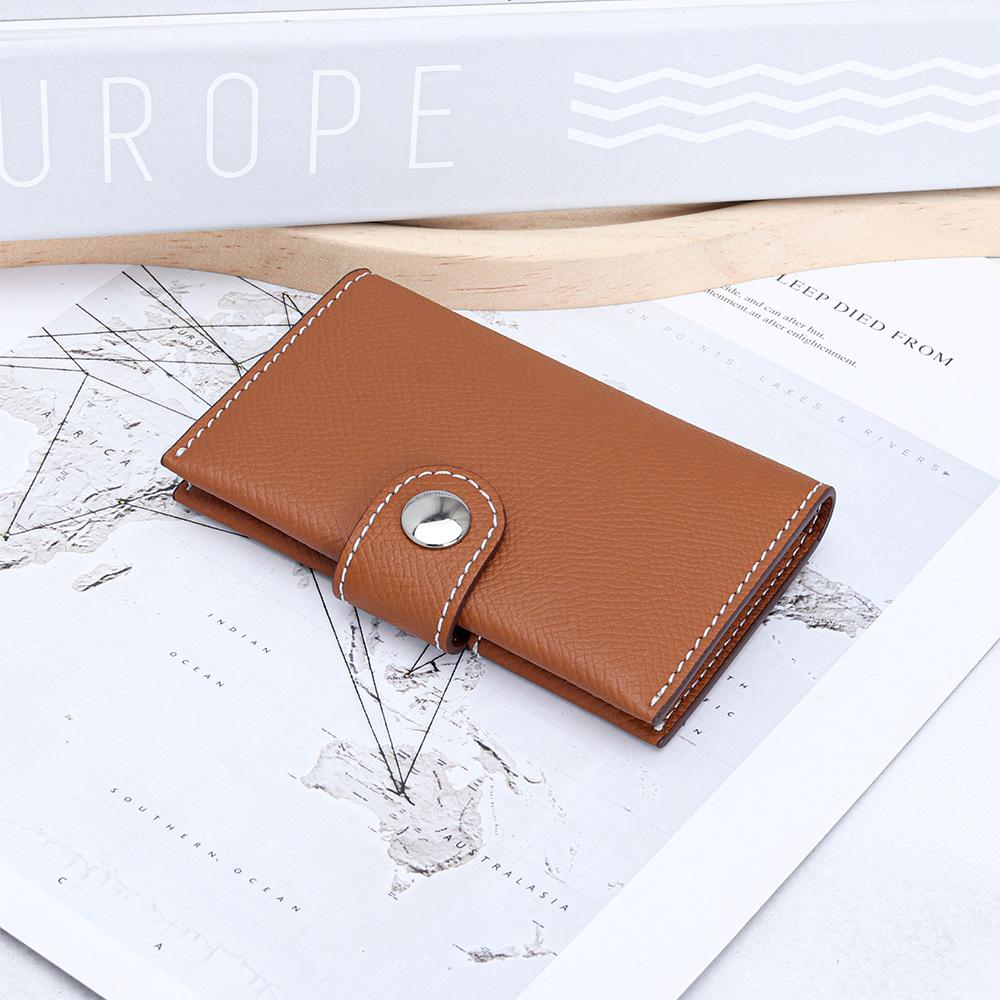 Trendy Women's Leather Cards Wallet Multi-pocket Compact Bifold Card Holder, Stylish Credit Card Case for Daily & Travel Storage