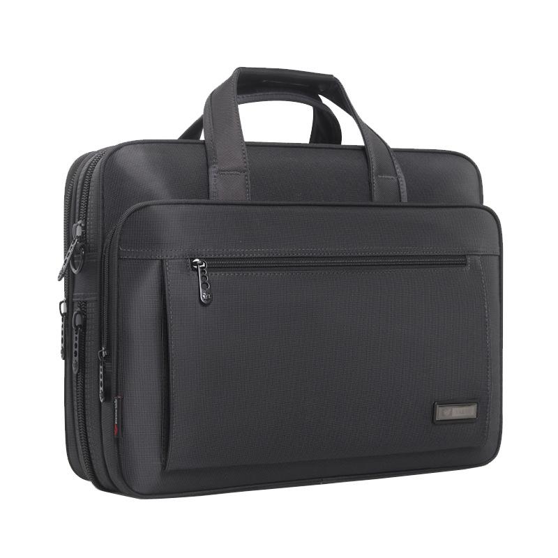 Wasserdichte Oxford-Gewebe Business-Aktentasche - Strukturiert, Mehrschichtig, Großes Fassungsvermögen für 15,6-Zoll-Laptop