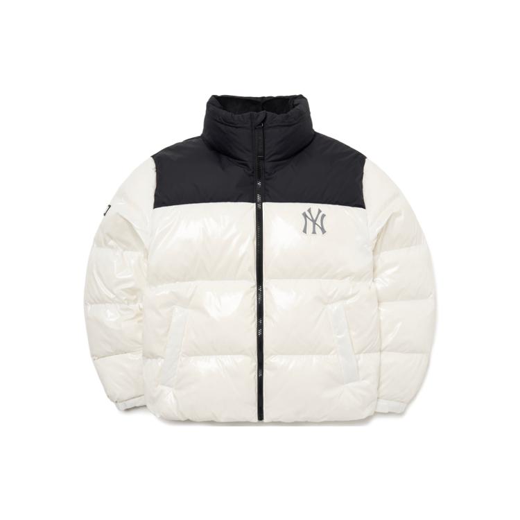 New MLB Down Jacket Winter Cropped Unisex White 3ADJN0516-50IVS