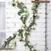 Decorazione Matrimoniale con Vite Rossa Appassita, Rattan, Viticci di Foglie d'Uva e Rami di Vecchia Vite Artificiale