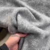Premium Gray Soft Waxy Raccoon Fleece Pullover Sweater Women's Lazy Wind Slack and Thin Knitted Top Autumn and Winter